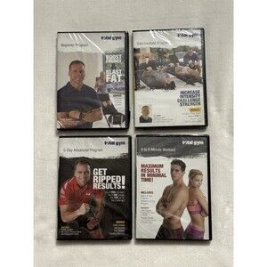 Lot 5 Total Gym Workout DVDs Exercise Program Personal Training Beginner Durkin